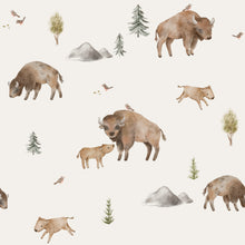 Load image into Gallery viewer, Buffalo & Bison Baby Snap Romper | 0–9 Months