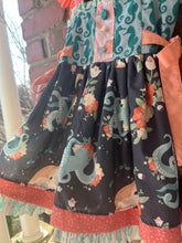 Load image into Gallery viewer, 2T Woven Double Skirted Under the Sea Ocean Boutique Dress