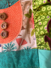 Load image into Gallery viewer, Size 6 Boutique Dress, Boho Kids Clothing, Double Skirted Pageant Dress, Patchwork Dress, Handmade, Woodland Dress