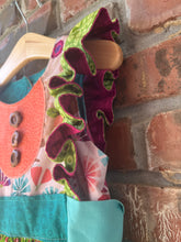 Load image into Gallery viewer, Size 6 Boutique Dress, Boho Kids Clothing, Double Skirted Pageant Dress, Patchwork Dress, Handmade, Woodland Dress