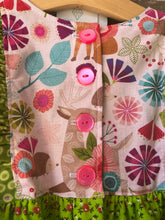 Load image into Gallery viewer, Size 6 Boutique Dress, Boho Kids Clothing, Double Skirted Pageant Dress, Patchwork Dress, Handmade, Woodland Dress