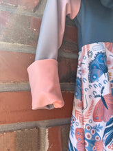 Load image into Gallery viewer, Grow With Me Girls Dress. Eco-friendly, Sustainable Baby, Toddler Hooded Dress READY TO SHIP