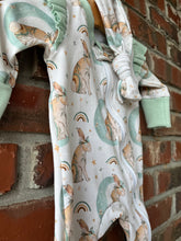 Load image into Gallery viewer, Easter Girls  Sleeper, Bunny, Zippered Sleeper 3-6 months