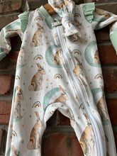 Load image into Gallery viewer, Easter Girls  Sleeper, Bunny, Zippered Sleeper 3-6 months