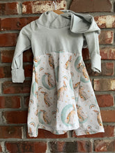 Load image into Gallery viewer, Grow With Me Hooded Dress, Easter Dress, Bunny Dress, 12 months-3 years