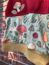 Load image into Gallery viewer, Red Woodland Mushroom Grow With Me Dolman Shirt | 1–3 Years