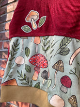 Load image into Gallery viewer, Red Woodland Mushroom Grow With Me Dolman Shirt | 1–3 Years