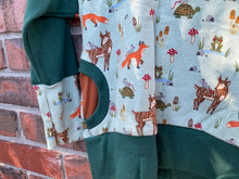 Load image into Gallery viewer, Woodland Animal Grow With Me Hoodie with Pockets | 6–18 Months