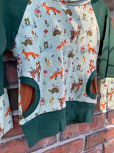 Load image into Gallery viewer, Woodland Animal Grow With Me Hoodie with Pockets | 6–18 Months