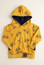 Load image into Gallery viewer, Cleaned-up yellow hoodie flat lay