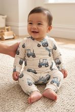 Load image into Gallery viewer, Different baby sitting in the approved tractor romper