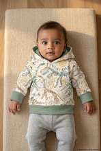 Load image into Gallery viewer, Dino Bones hoodie styling photo with a warmer background