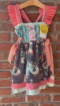 Load and play video in Gallery viewer, 2T Woven Double Skirted Under the Sea Ocean Boutique Dress