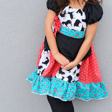 Load image into Gallery viewer, Farm Dress, Prairie Dress, Boho Patchwork Children's Dress