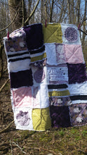 Load image into Gallery viewer, Baby/Toddler Rag Quilt, Psalm 139 "For I Am Fearfully and Wonderfully Made" 42"x34", Christian, Farm, Fertility Gift, Rainbow Baby Gift
