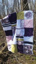 Load image into Gallery viewer, Baby/Toddler Rag Quilt, Psalm 139 "For I Am Fearfully and Wonderfully Made" 42"x34", Christian, Farm, Fertility Gift, Rainbow Baby Gift