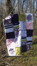 Load image into Gallery viewer, Baby/Toddler Rag Quilt, Psalm 139 "For I Am Fearfully and Wonderfully Made" 42"x34", Christian, Farm, Fertility Gift, Rainbow Baby Gift