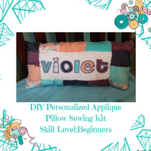 Load image into Gallery viewer, Travel Pillow Sewing Kit, Beginners Sewing Kit,Machine Sewing Project, Ages 7+