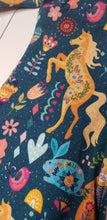 Load image into Gallery viewer, Zippered long sleeve European Folk Art one piece pajamas
