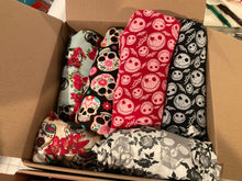 Load image into Gallery viewer, Skull/Nightmare Before Christmas/Halloween Knit Fabric Lot
